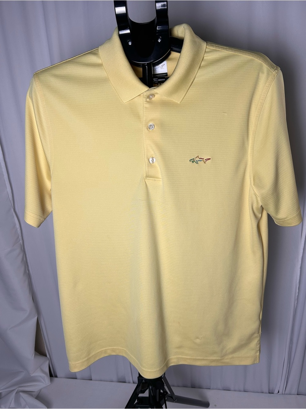 Greg Norman Collection Lemon Yellow Short-Sleeve Polo